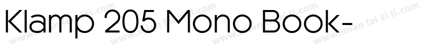 Klamp 205 Mono Book字体转换